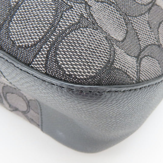 COACH Tote Bag F55364 Canvas, Leather black Women Used Authentic