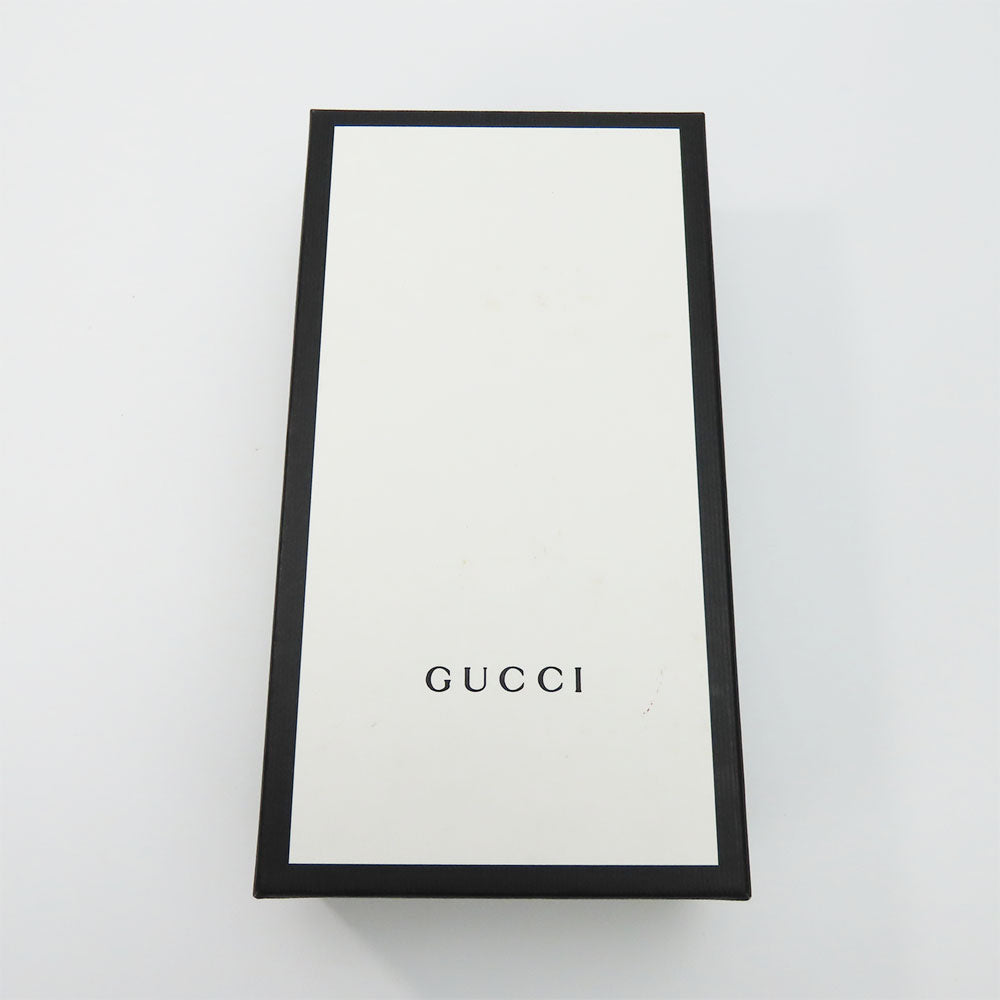 GUCCI Long Wallet Purse 523154 leather black Sherry line Women Used Authentic