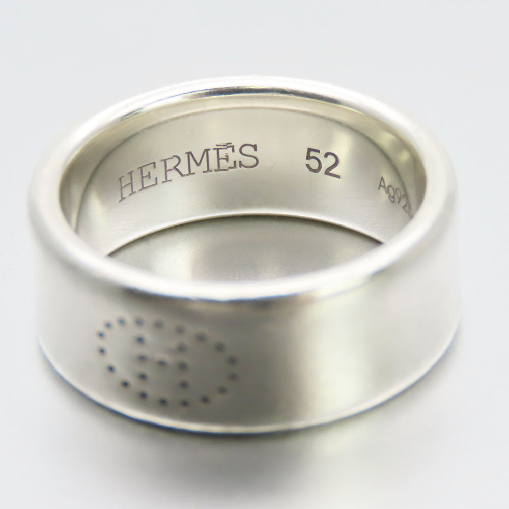 HERMES Ring Silver925 Silver Evelyn unisex(Unisex) 52 Used Authentic