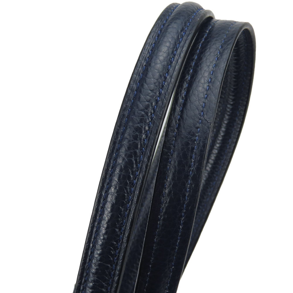 COACH Tote Bag F54687 leather Navy Women Used Authentic