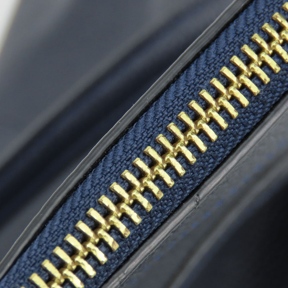 COACH Tote Bag F54687 leather Navy Women Used Authentic