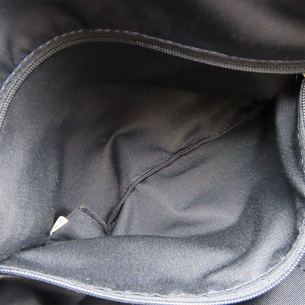 COACH Tote Bag F54687 leather Navy Women Used Authentic