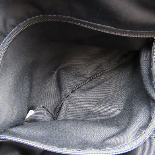 COACH Tote Bag F54687 leather Navy Women Used Authentic