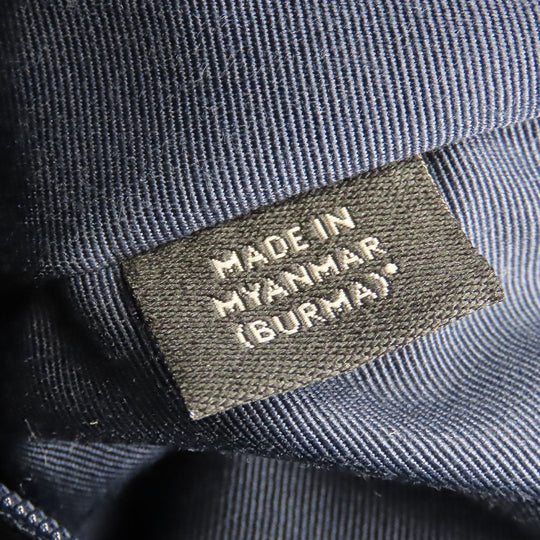 COACH Tote Bag F54687 leather Navy Women Used Authentic