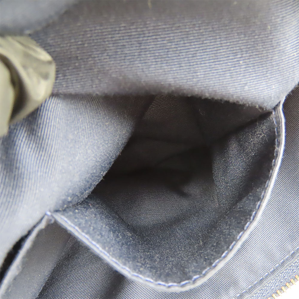 COACH Tote Bag F54687 leather Navy Women Used Authentic