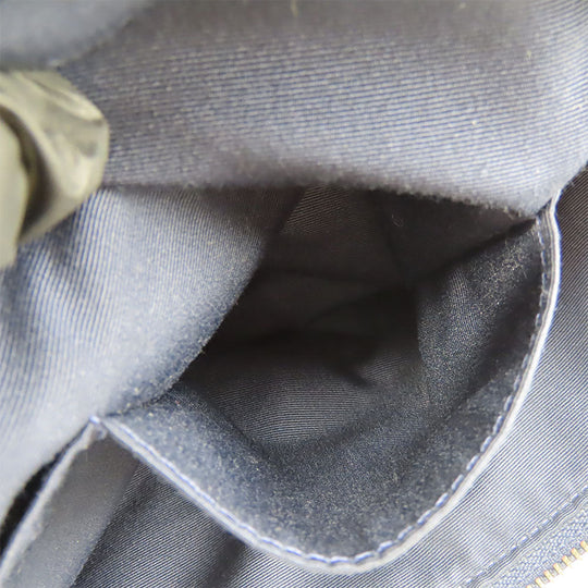 COACH Tote Bag F54687 leather Navy Women Used Authentic