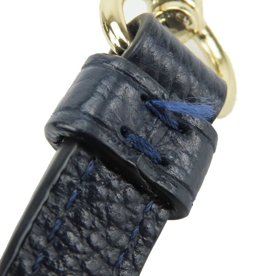 COACH Tote Bag F54687 leather Navy Women Used Authentic