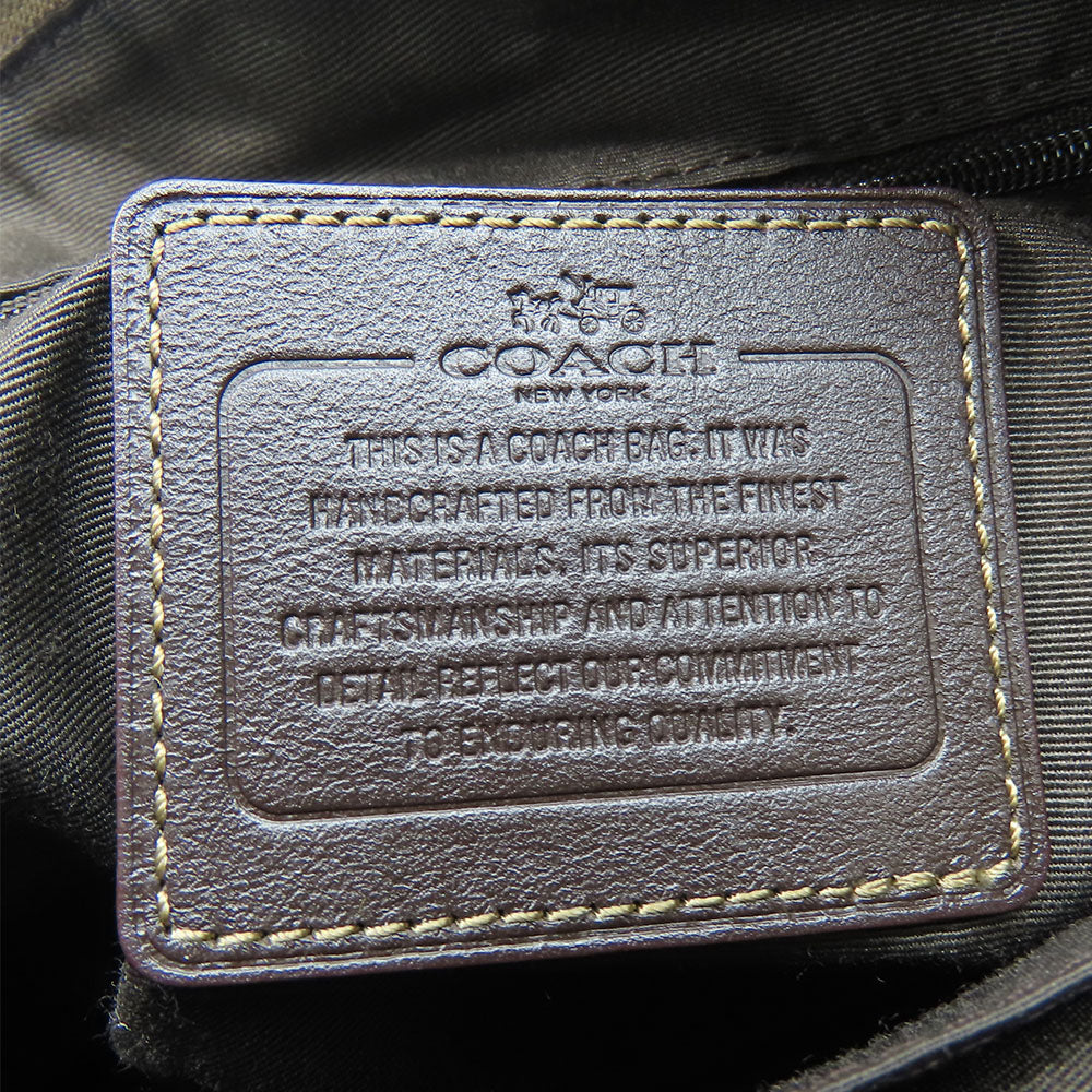 COACH Handbag F36625 Canvas, Leather beige Women Used Authentic