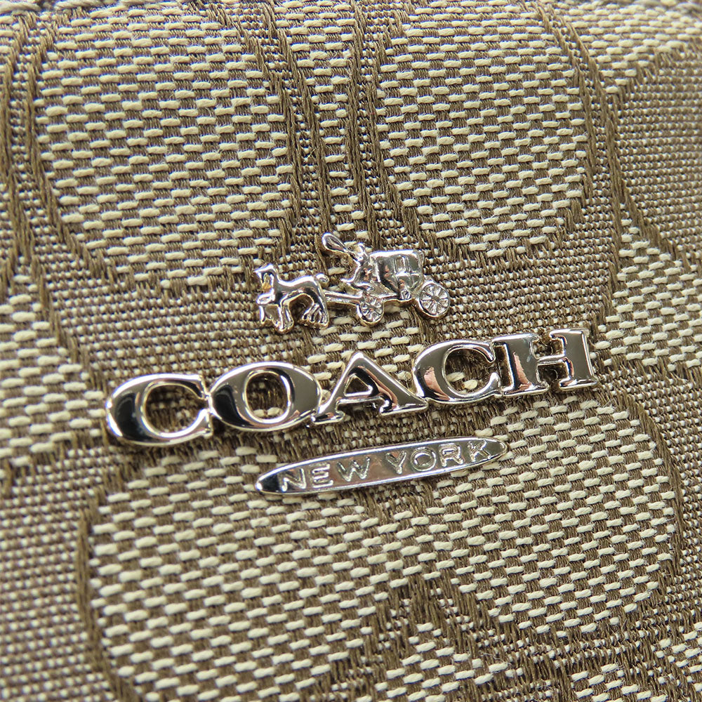 COACH Handbag F36625 Canvas, Leather beige Women Used Authentic