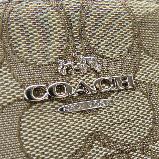 COACH Handbag F36625 Canvas, Leather beige Women Used Authentic