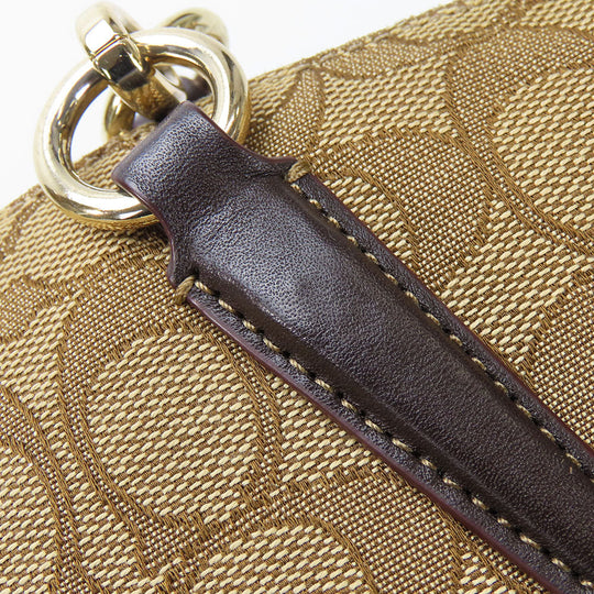 COACH Handbag F36625 Canvas, Leather beige Women Used Authentic