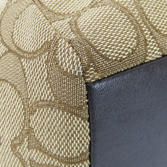 COACH Handbag F36625 Canvas, Leather beige Women Used Authentic