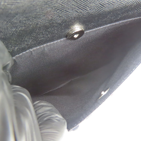 BURBERRY Shoulder Bag Canvas, Leather black Women Used Authentic