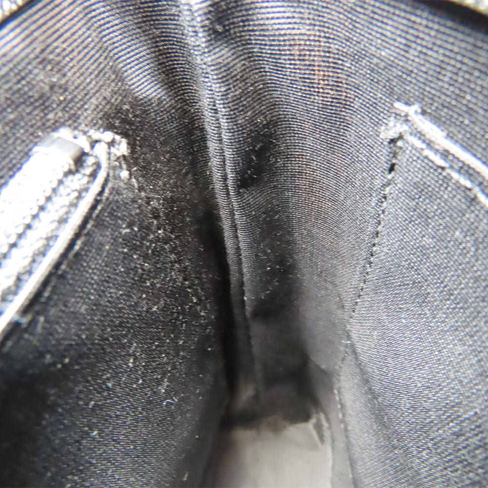 BURBERRY Shoulder Bag Canvas, Leather black Women Used Authentic