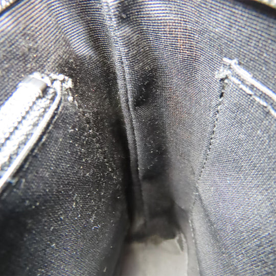 BURBERRY Shoulder Bag Canvas, Leather black Women Used Authentic