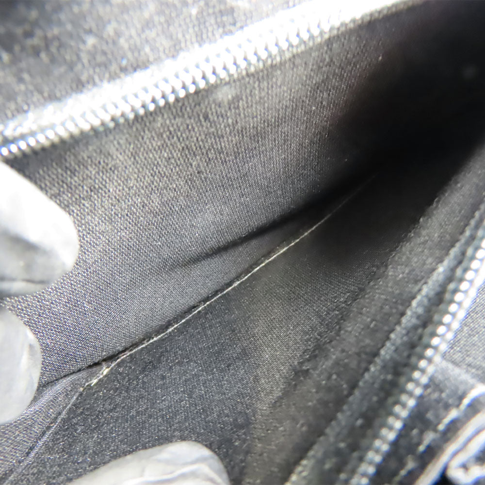 BURBERRY Shoulder Bag Canvas, Leather black Women Used Authentic