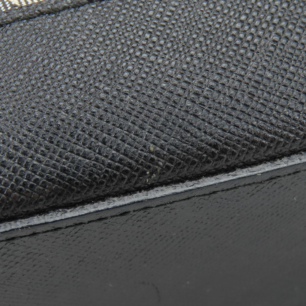 BURBERRY Shoulder Bag Canvas, Leather black Women Used Authentic