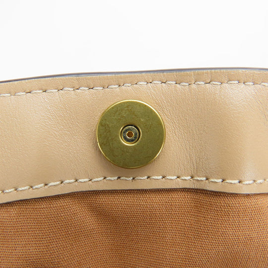 COACH Tote Bag 89077 leather beige Women Used Authentic