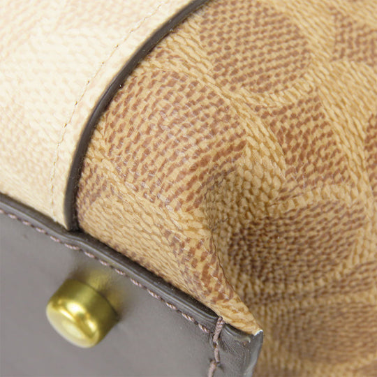 COACH Tote Bag 89077 leather beige Women Used Authentic