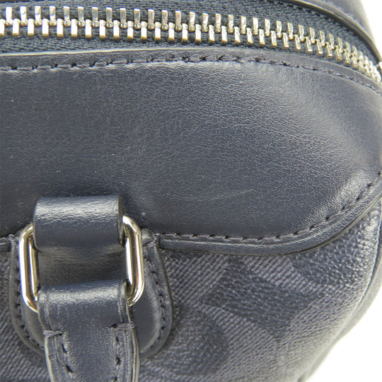 COACH Handbag F78263 leather Navy Women Used Authentic