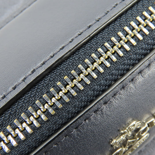 COACH Handbag F78263 leather Navy Women Used Authentic