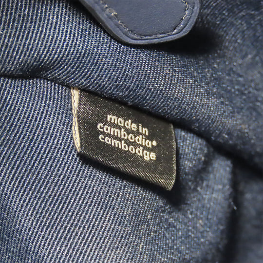 COACH Handbag F78263 leather Navy Women Used Authentic