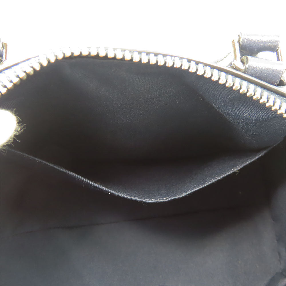 COACH Handbag F78263 leather Navy Women Used Authentic