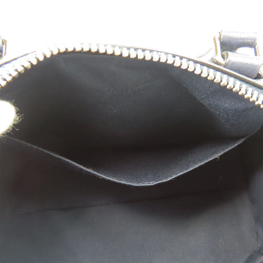 COACH Handbag F78263 leather Navy Women Used Authentic