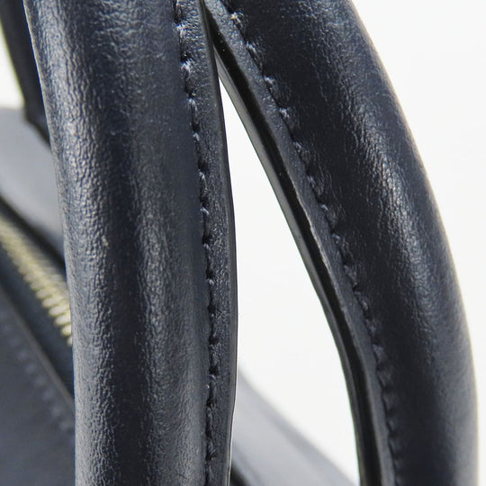 COACH Handbag F78263 leather Navy Women Used Authentic