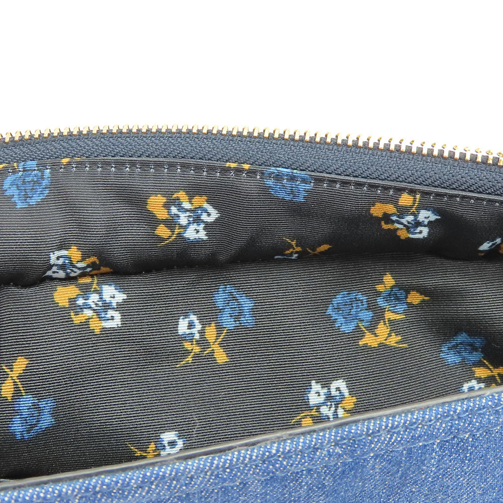 COACH Handbag F26160 Denim, Leather blue Women Used Authentic