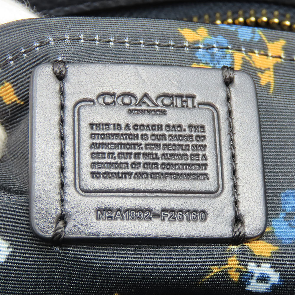 COACH Handbag F26160 Denim, Leather blue Women Used Authentic