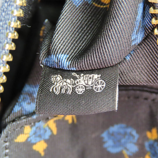 COACH Handbag F26160 Denim, Leather blue Women Used Authentic