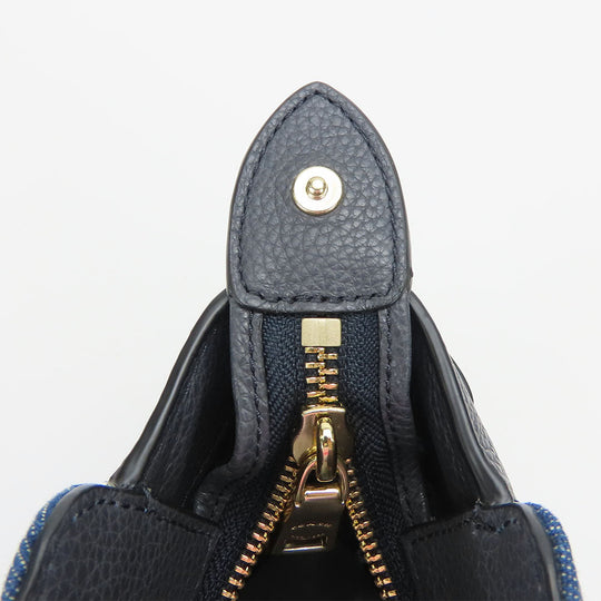 COACH Handbag F26160 Denim, Leather blue Women Used Authentic