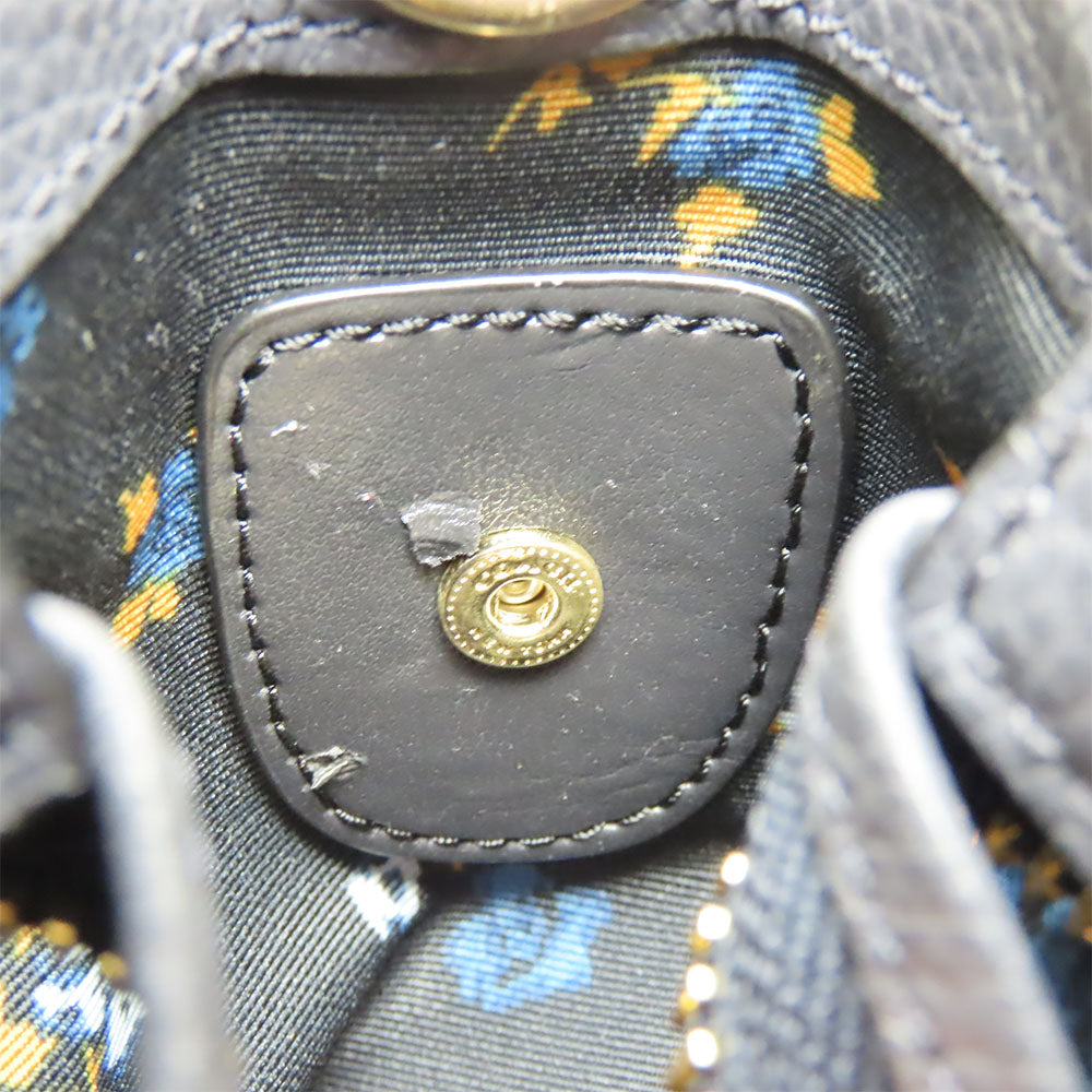 COACH Handbag F26160 Denim, Leather blue Women Used Authentic