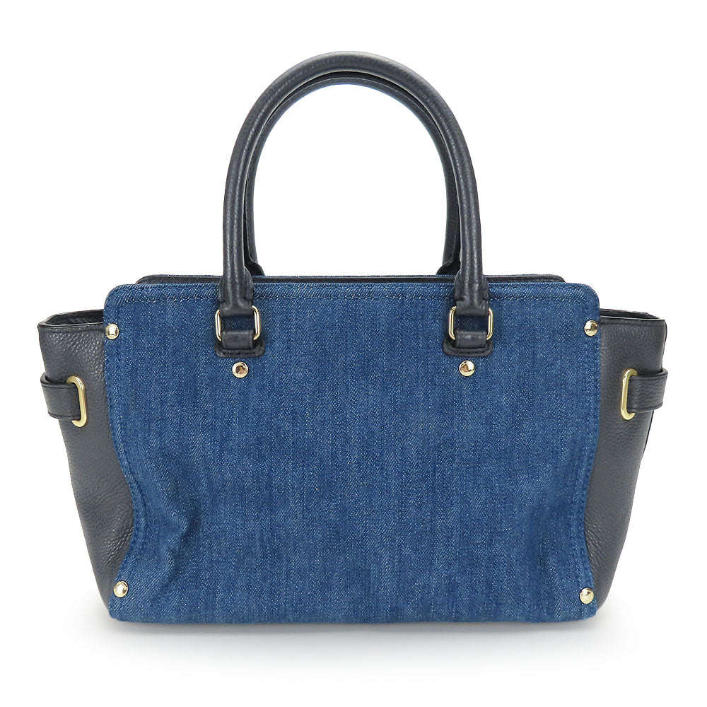 COACH Handbag F26160 Denim, Leather blue Women Used Authentic
