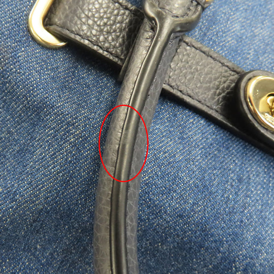 COACH Handbag F26160 Denim, Leather blue Women Used Authentic