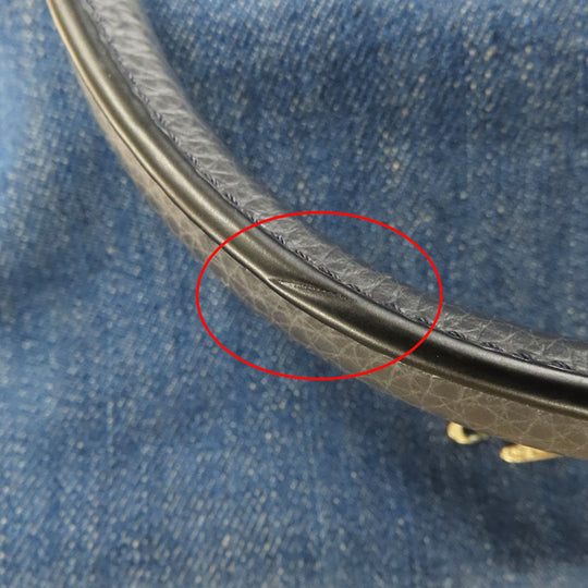 COACH Handbag F26160 Denim, Leather blue Women Used Authentic