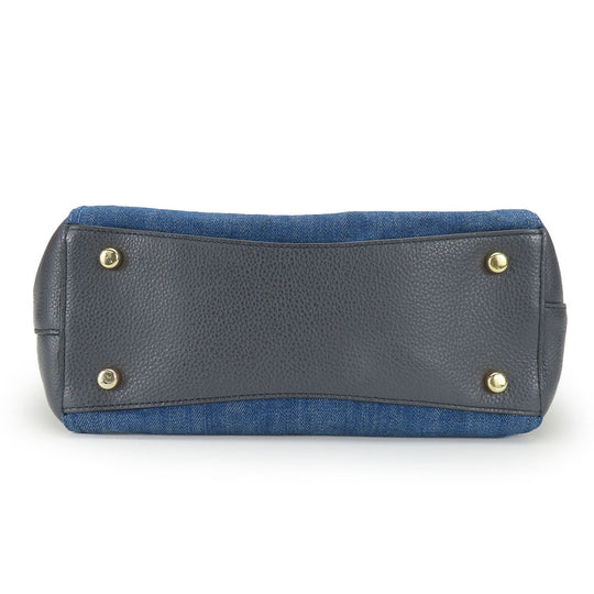 COACH Handbag F26160 Denim, Leather blue Women Used Authentic