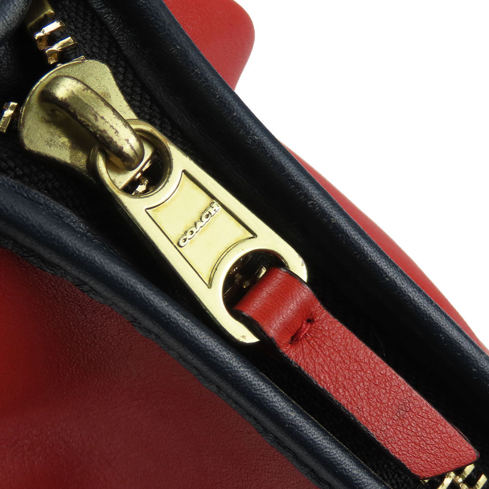 COACH Shoulder Bag 19995 leather multicolor Women Used Authentic