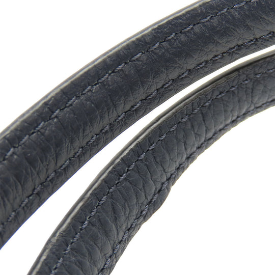 COACH Handbag C6229 leather Navy Casey Satchel Women Used Authentic