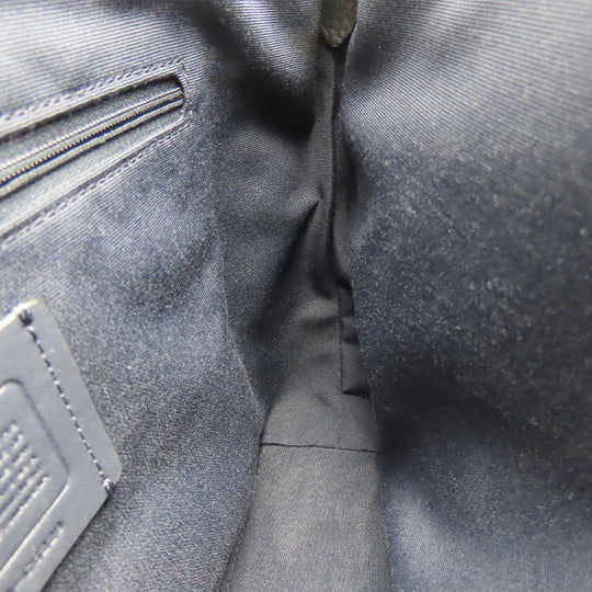 COACH Handbag C6229 leather Navy Casey Satchel Women Used Authentic