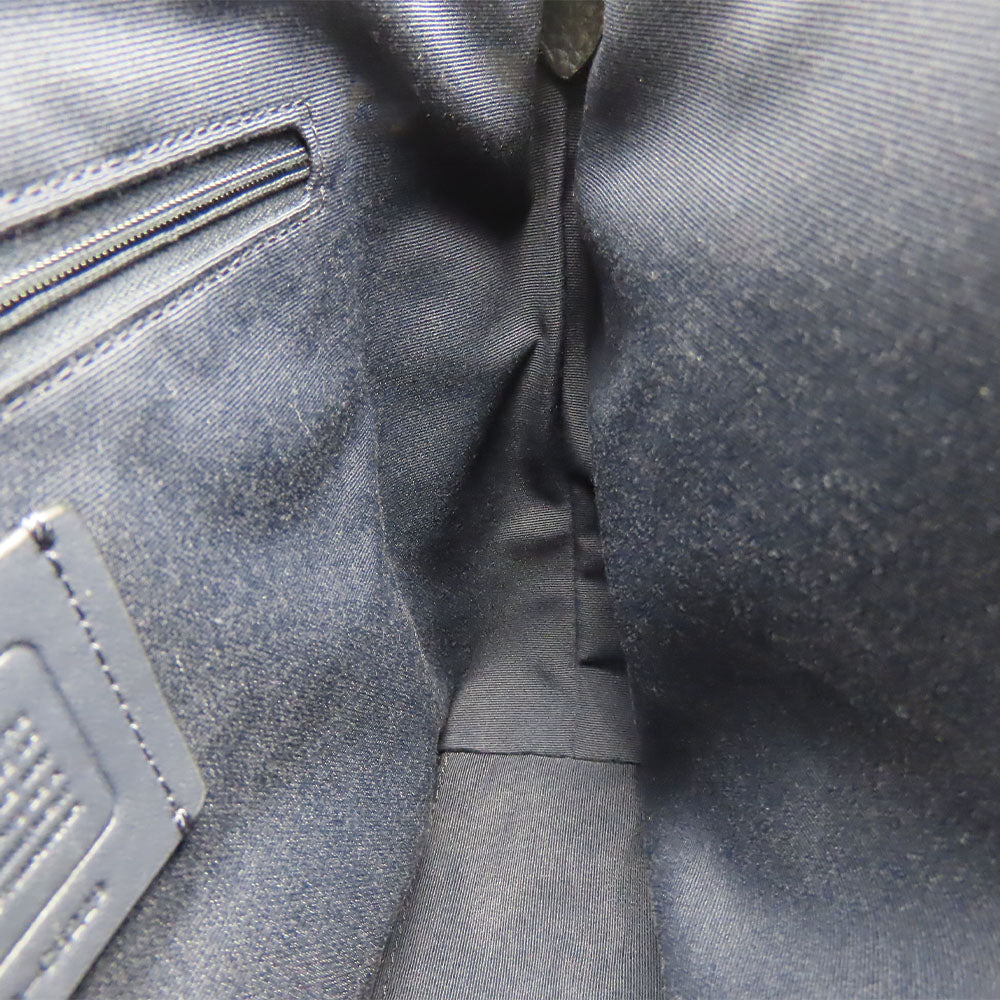 COACH Handbag C6229 leather Navy Casey Satchel Women Used Authentic