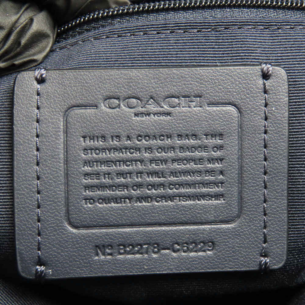 COACH Handbag C6229 leather Navy Casey Satchel Women Used Authentic