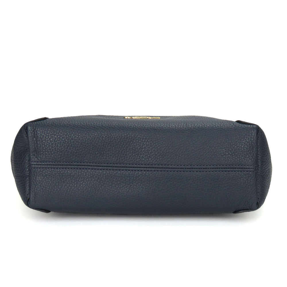 COACH Handbag C6229 leather Navy Casey Satchel Women Used Authentic