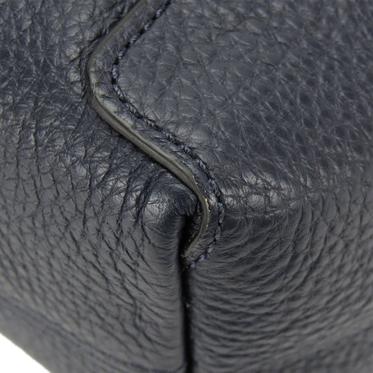 COACH Handbag C6229 leather Navy Casey Satchel Women Used Authentic