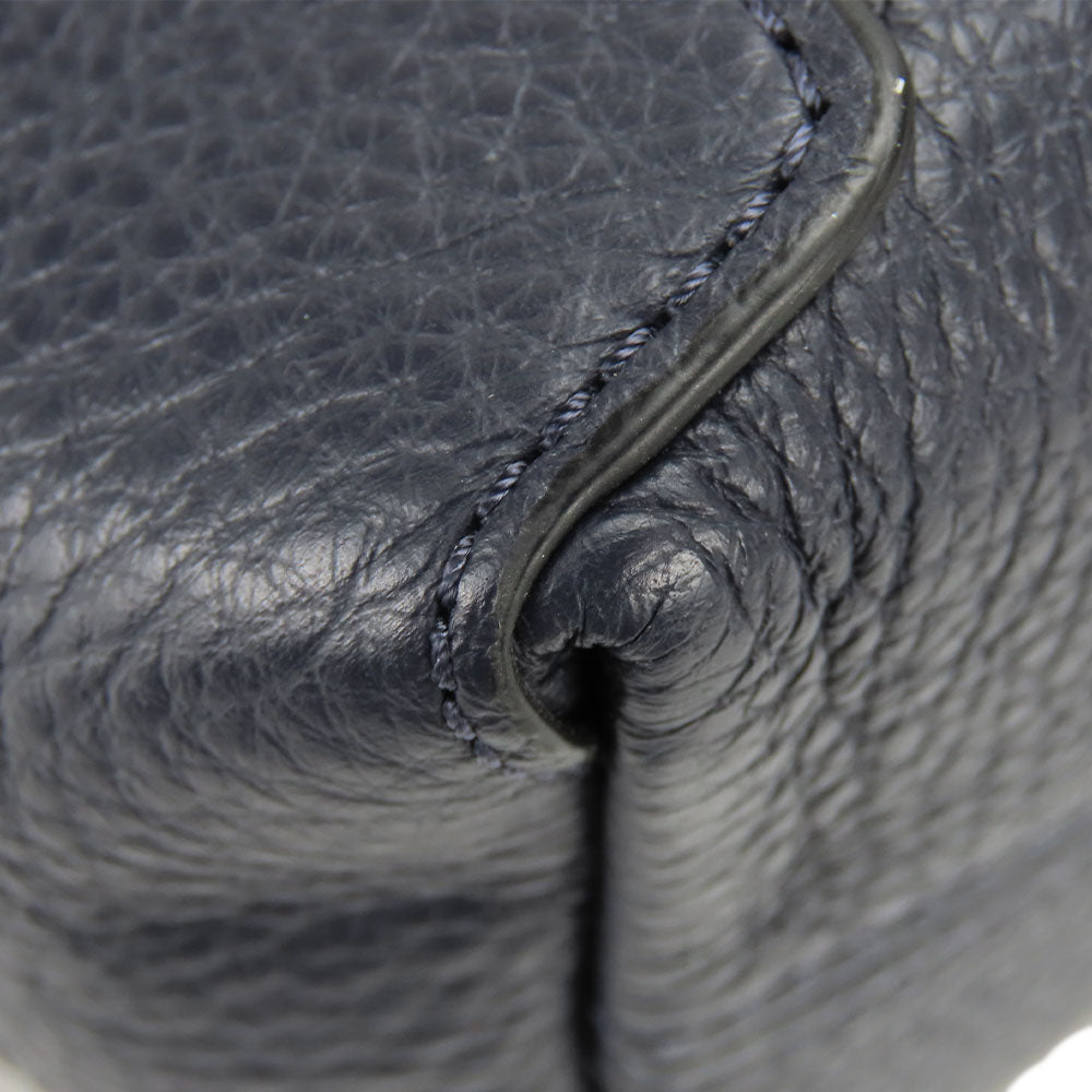 COACH Handbag C6229 leather Navy Casey Satchel Women Used Authentic