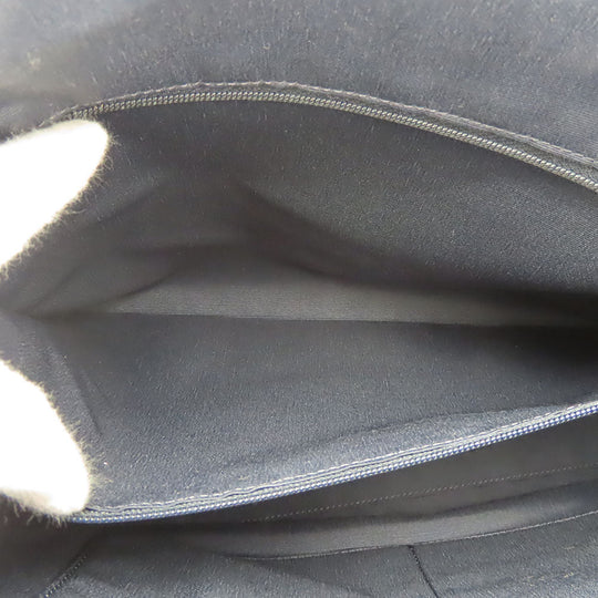 COACH Tote Bag F79608 leather Navy Women Used Authentic