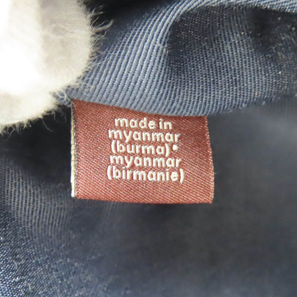 COACH Tote Bag F79608 leather Navy Women Used Authentic