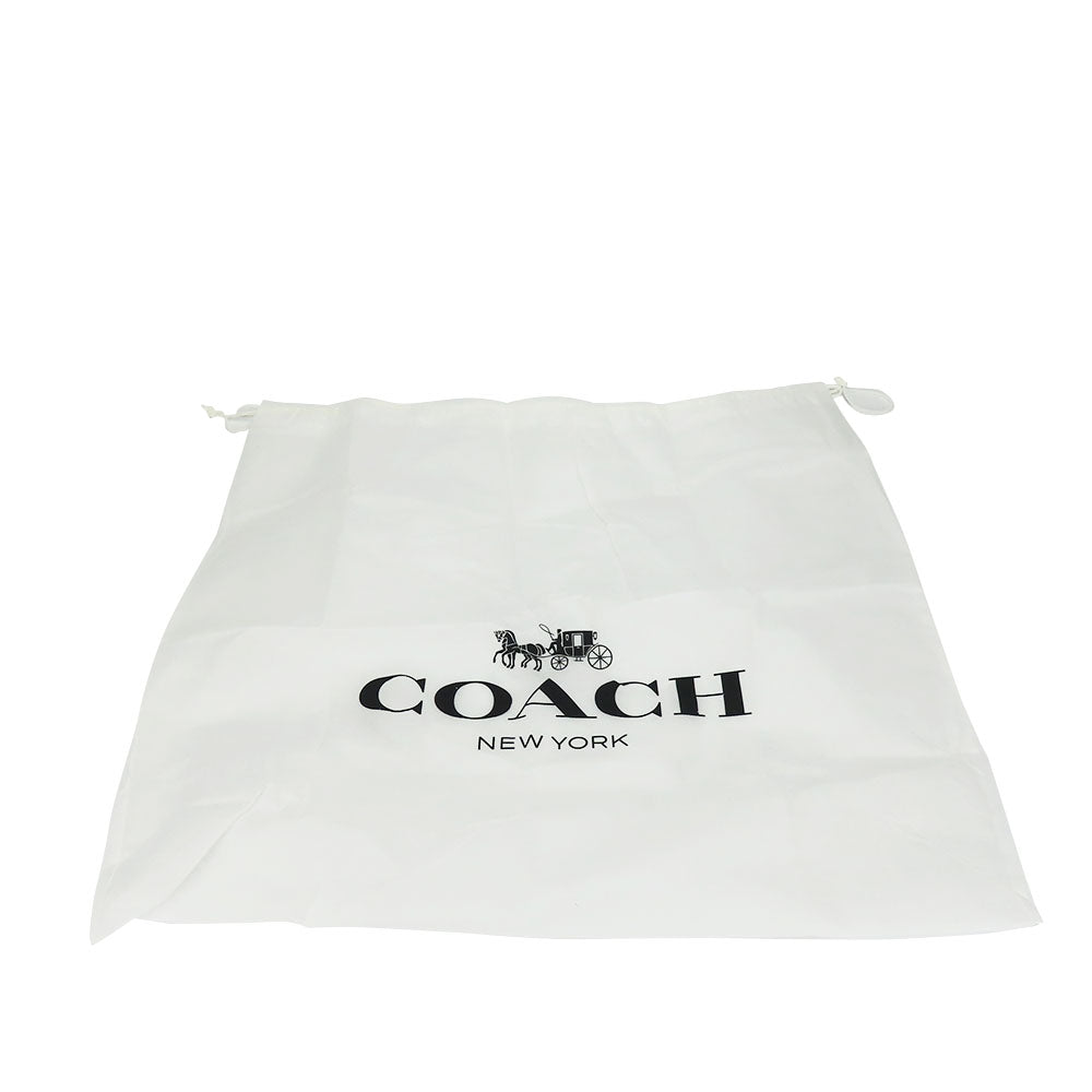 COACH Tote Bag F79608 leather Navy Women Used Authentic