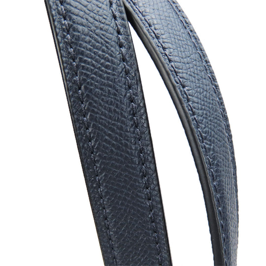 COACH Tote Bag F79608 leather Navy Women Used Authentic